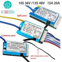 10s 36V 13S 48V 15A 20A Li-ion Lithium ion Pin Ban Bảo Vệ Chung Cổng Chia BMS Cảm Biến Nhiệt Độ Tản Nhiệt Gói Cổng Tách 18650