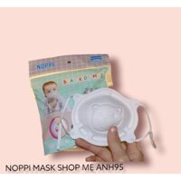10set khẩu trang gấu cho bé sơ sinh, trẻ từ 6th - 5tuoi Noppi mask