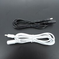 10x 1 / 1.5 / 5m Trắng Đen DC Nguồn Đầu Nối Nam Sang Nữ Cáp Nối Dài Dây Adapter Cắm 20 22awg 5.5x2.1mm Cho Dải F @ VN