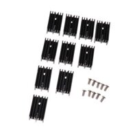 10x Aluminum Heat Sink Cooling Fin 15mm11mm25mm for Mosfet Transistors