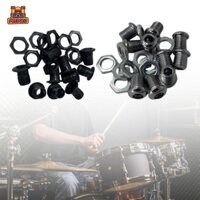 10x Lỗ thông hơi trống có đai ốc 1 / 2 "Bộ lọc trống phần cứng bánh răng Bộ trống Snare