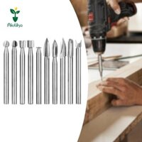 10x Mũi khắc gỗ cho dụng cụ quay Thợ mộc khắc thép