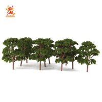 10x Xanh Đậm Banyan Cây Mô Hình Xe Lửa Phong Cảnh 1: 75 Bố Trí 12cm
