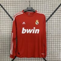 11-12 Real Madrid Sân khách thứ hai Áo bóng đá cổ điển dài tay S-XX Áo bóng đá khô nhanh AAA