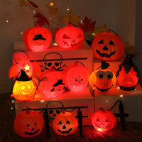 11 / 13 / 18 / 23cm Halloween Di Động Đèn Bí Ngô Trẻ Em Đèn Di Động Lồng Dạ Quang Đèn Bí Ngô Trang Trí Đèn Lồng Dạ Quang Không Khí Ma Đèn Bí Ngô Biểu Hiện Đèn Bí Ngô