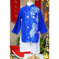 [11-28kg] Set Áo Dài Bé Trai - Xuân Như Ý