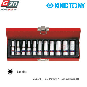 Bộ tuýp 11 chi tiết Kingtony 2511MR 1/4inch