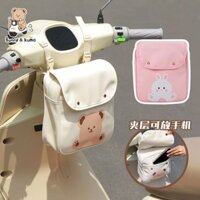 [11 Đánh Giá Tích Cực] Túi treo trước xe đạp điện, túi điện thoại chống nước cho xe máy, túi lưu trữ dung tích lớn, túi treo lưu trữ xe điện tử 3.26