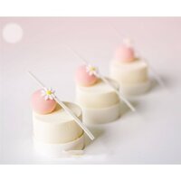 11 Khuôn Bánh Silicon Tròn Mousse Khuôn Nến Khuôn Làm Bánh Dụng Cụ Sandwich Khuôn Thạch
