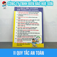 11 quy tắc an toàn lao động - biển báo an toàn nhà máy công trường