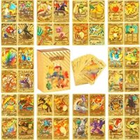 110 Cái / hộp Tiếng Anh Pokemon PVC Thẻ Vàng Anime Charizard Pikachu Huấn Luyện Thẻ Trò Chơi Bộ Sưu Tập Trận Tăng Cường Đồ Chơi