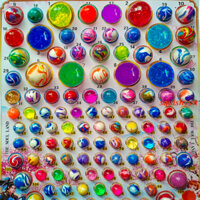 110 quả Bóng Cao Su Nẩy Bóng Nảy Đàn Hồi  Cao Cấp Nhiều Mẫu - Đồ Chơi Cho Bé Kích Thích Giác Quan,Trưng Bày T42