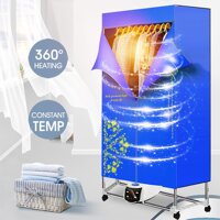 110 V-220 V 1500W Có Thể Gập Lại Quần Áo Máy Sấy Điện Giặt Tiết Kiệm Năng Lượng Phơi Điều Khiển Từ Xa