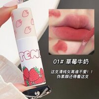1.100.000 Người Bộ Sưu Tập TENGCAI Dâu Pie Lip Mud Matte Velvet Lip Glaze Son Môi Dễ Dàng Màu Trắng Trắng Không Phai Màu Không Độc Hại