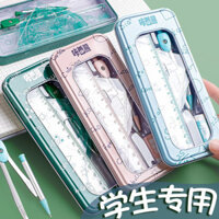 1102 Đánh giá tích cực Bộ thước kẻ học sinh Bộ la bàn Thước kẻ cho học sinh tiểu học Văn phòng phẩm vẽ Thước tam giác Thước đo góc Thước đa chức năng 3.11