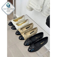 [1103] Giày búp bê đế bệt nữ tính cao cấp chính hãng thương hiệu Chane