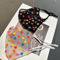 [1106 Yêu Thích] Mặt nạ ren chấm bi cao cấp thiết kế FYLB