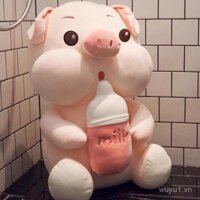 [1107 Đã mua lại] Gối chai sữa dễ thương, đồ chơi nhồi bông lớn, đồ chơi giường búp bê siêu dễ thương, quà sinh nhật cho bé gái