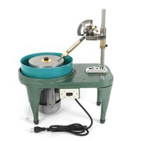 110V Gem Faceting Machine Electric Gemstone Jewelry Rock Bench Polishing Lapidary Equipment Precision Jewelry Polisher Flat Grinder Jade Stone Angl...