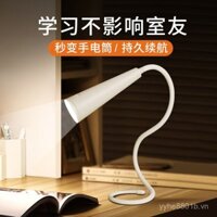 [1115 Đánh giá tích cực] Đèn bàn đọc sách nhỏ cho sinh viên đại học, đèn bàn, đèn tường ống linh hoạt, đèn ngủ gắn tường, đèn pin di động có thể sạc lại