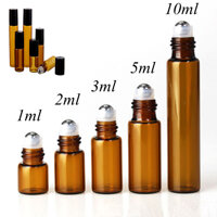 1*1/2/3/5/10 Ml Lọ Di Động Nhà Cửa & Đời Sống Hết Tinh Dầu bình Đựng Nước Hoa Lăn Bóng Hổ Phách