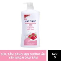 113HA HAZELINE Sữa Tắm Yến Mạch Dâu Tằm 1kg (1+thẻ cào)/12 bộ