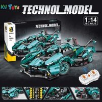 (1:14) Đồ Chơi Lắp Ráp Mô Hình Siêu Xe Lamborghini V12 Vision GT Điều Khiển Từ Xa RC No.DB0092 Với 1000+PCS