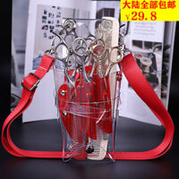 [1146] Túi Kéo Trong Suốt, túi dụng cụ làm tóc đặc biệt dành cho nhà tạo mẫu tóc, túi kéo chéo, túi cắt tóc, túi kéo nổi tiếng trên mạng cá tính