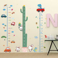 1158 Người Khen ngợi Có Thể Tháo Rời Dán Tường Phòng Trẻ Em Phòng Khách Hoạt Hình Bé Đo Chiều Cao Thước Trang Trí Tường Miếng Dán Chiều Cao Động Vật Miếng Dán 3.28