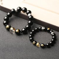 ✨✨1177 Lần Mua Lại Vòng Tay Cung Hoàng Đạo Ba Trong 6 Trong 6 Obsidian Vòng Tay Hạt Vòng Tay Cặp Đôi Nam Nữ Phong Cách 25.3.21