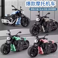 1182 Đánh giá tích cực Đồ chơi trẻ em mô phỏng xe máy retro 1:12 Mô hình xe đồ chơi cho bé trai Quà tặng sinh nhật bán chạy O668