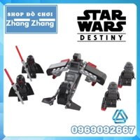 [119 hình] Xếp hình Star Wars phi thuyền vận chuyển Imperial Trooper Transport 4 lính Lego Minifigures K-002