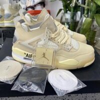 11Giày Sneaker Jordan 4 Off White Full Box Full Phụ Kiện Freeship
