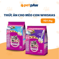 [1.1kg] Thức Ăn Hạt Mèo Con - Hạt Whiskas Vị Cá Biển & Sữa, Vị Cá Thu , Thức Ăn Hạt Whiskas 1.1kg
