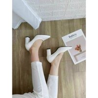 12-12 Giày cao gót 7cm dáng basic cho các cô nàng công sở da siêu mềm êm hàng vnxk sịn sò