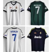 12-13 Real Madrid sân nhà retro Ronaldo Áo bóng đá Jersey bóng đá
