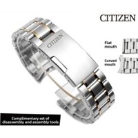 12 / 14 / 16 / 18 / 19 / 20 / 21 / 22mm Dây đeo đồng hồ bằng thép không gỉ cho dây đeo công ty Đồng hồ cơ Optokinetic dành cho nam nữ Phụ kiện dây đeo rắn Vòng tay năm hạt chất lượng cao