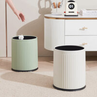 12 / 15L Thùng Rác Tròn Có Thể Hai Lớp Thùng Rác Nhựa Hộ Gia Đình Nhà Bếp Phòng Khách Phòng Ngủ Thùng Rác Lớn Thùng Rác Nhà Vệ Sinh Phòng Tắm Thùng Rác Thùng Rác Tong Sampah