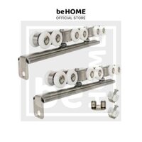 [12 BÁNH INOX] Bộ Con Treo Cửa Lùa, Bánh xe treo 12 Bánh Đế INOX Tải Trọng Cửa lên đến 100KG