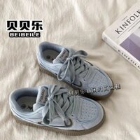 [1.2 Bộ sưu tập của vạn người] Beibeile Retro thích hợp Sương Khói màu xanh Giày thể thao nữ mới Giày đào tạo Đạo Đức dopamine Giày thể thao phù hợp