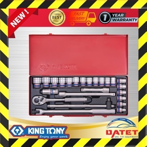 Bộ tuýp 24 chi tiết hệ inch Kingtony 4526SR01, 1/2″