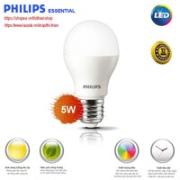 12 Bóng đèn Philips LED Siêu Sáng Tiết Kiệm Điện Essential 5W E27 A60