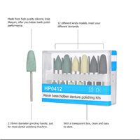 12 Cái / hộp Đế Nha Khoa Ẩn Răng Giả Bộ Đánh Bóng Nhựa Composite Bộ Dụng Cụ Đánh Bóng Nha Khoa Tay Cầm Bur