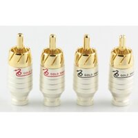 12 Cái Jack AV Gold Snake | Rắc RCA| Jack Hoa Sen | Jack Bong Sen