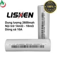 12 cell pin 18650 Lishen 2600mah 5C xả cao (12,5A) - Hàng chính hãng mới 100%