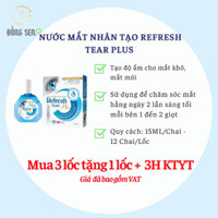 [12 Chai 15ML/ Lốc] Nước mắt nhân tạo Refresh Tear Plus Tạo độ ẩm cho mắt khô, mắt mỏi