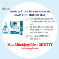 [12 Chai 15ML/ Lốc]  Nước mắt nhân tạo Refresh Giảm Khô, Mỏi, Đỏ mắt