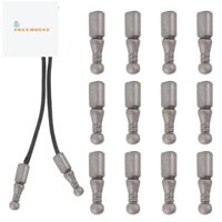 12 Chiếc Bolo Tie Đầu Thay Thế Đầu Mũ Hợp Kim Dài Dây Kết Thúc Mịn Màng Cho Quần Áo Trang Trí Dây Xích Vòng Tay Đồ Trang Trí DIY