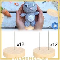 12 Chiếc Búp Bê Chân Đế Thiết Thực Thủ Công Trang Trí Đế Tròn Búp Bê Hiển Thị Giá Đỡ