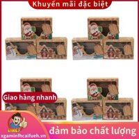 12 Chiếc Giấy Kraft Di Động Giáng Sinh Hộp Quà Tặng Đảng Ủng Hộ Hộp Kẹo Goody Hộp Bánh Quy Cho Tiệc Giáng Sinh .xgaminfhcaifuehvn